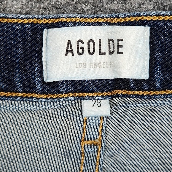 Agolde Pinch Waist Skinny Jeans Womens 28 Blue High Rise Stretch Denim‎ USA - Picture 7 of 16